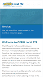Mobile Screenshot of opeiu174.org