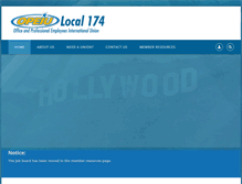Tablet Screenshot of opeiu174.org
